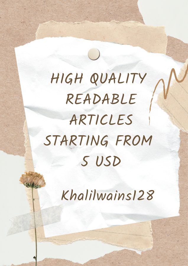 I will write a high quality 500 word article on topic of your choice.