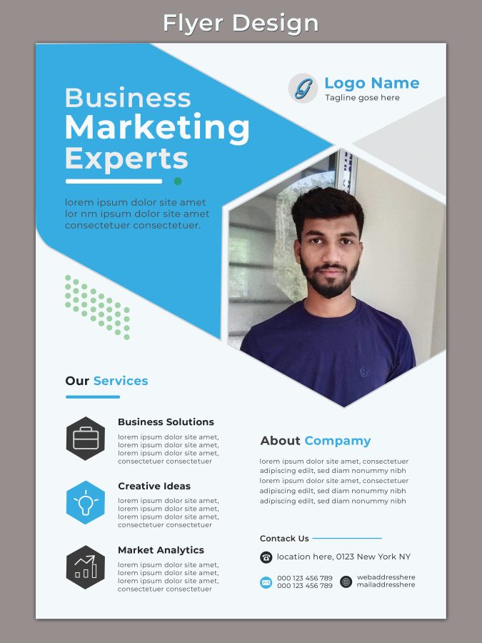 I will design business flyer in 8 hours