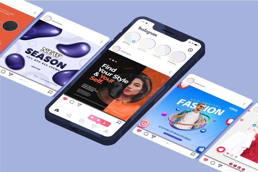 I will design instagram, facebook posts and banner ads