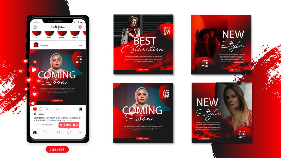 I will design instagram, facebook posts and banner ads