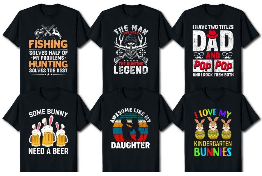 I will do bulk t shirts design custom niches t shirt design and amazon t shirt design