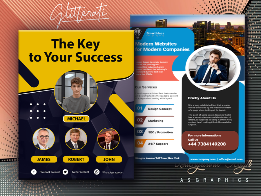 I will design professional flyer or brochure for your business