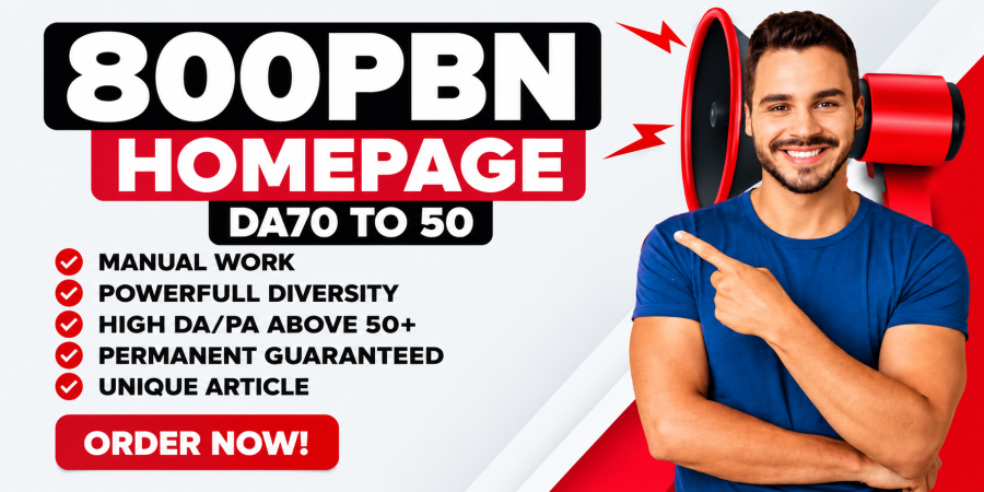 Build, All DA50+ High Quality 800 Unique Domain PBN Backlinks, To Website Improving