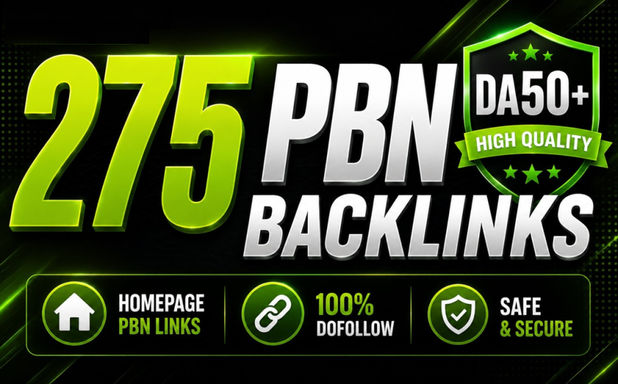 275 Premium PBN SEO Permanent Backlinks - Top Domain DA DR Link