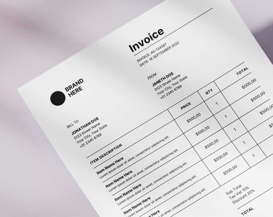 I Will Design Invoice With Canva