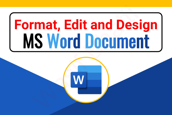 I will format, design, edit microsoft ms word document and PDF