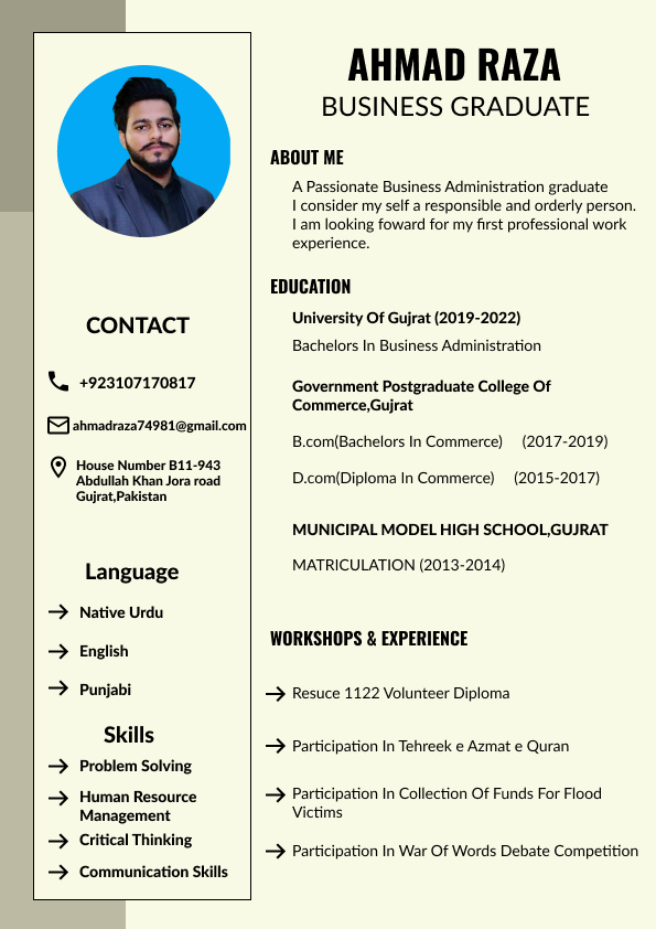 I Will Design & Craft Modern Eye catching Resume For You.