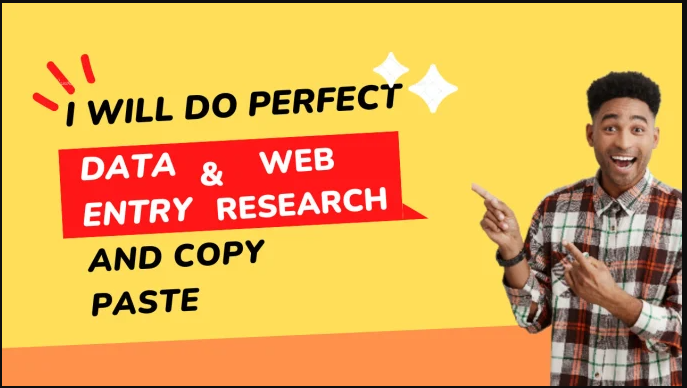 I will do perfect data entry, web research, copy paste and file conversion