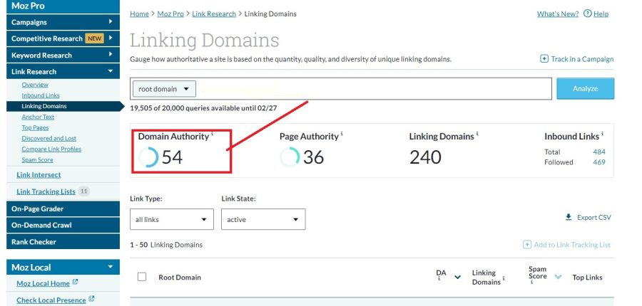 I will increase domain authority moz da 50+with high-quality backlinks