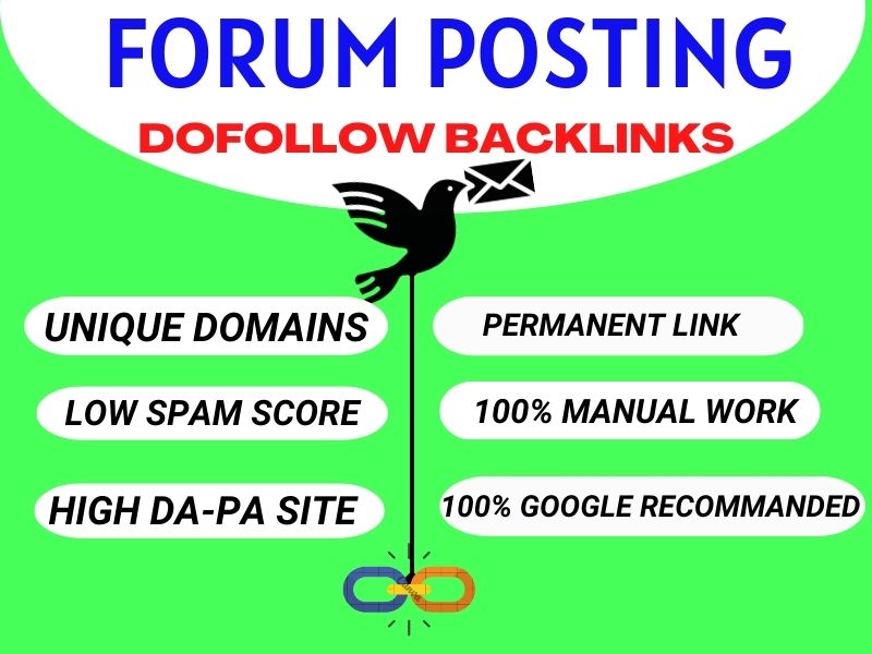 I will provide 80 forum posting backlinks to high da pa websites 