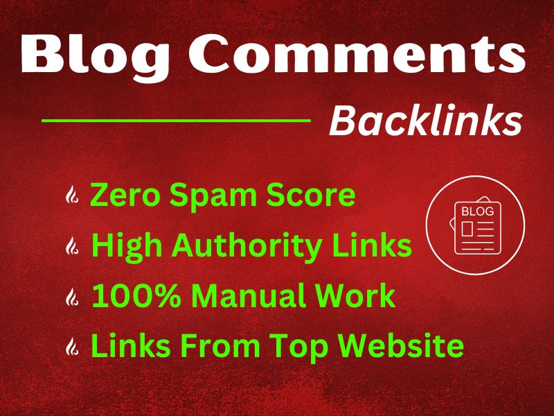 I will manually create 200 blog comments to high da pa websites 