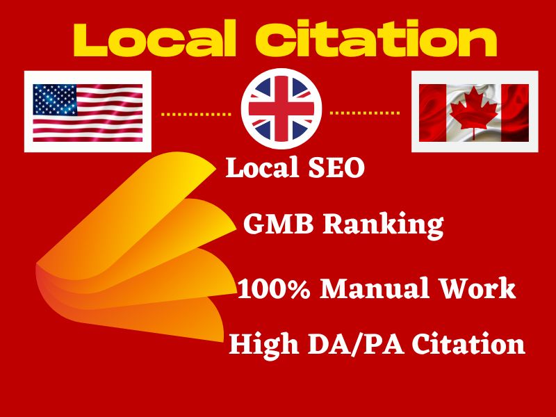 I will do top 70 USA UK CANADA local citations and directory submission 