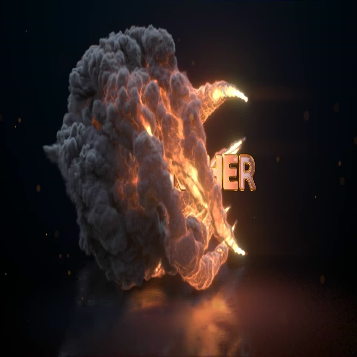 I will Create an Fire Explosion Smoke Epic Cinematic 3D Logo Animation Intro