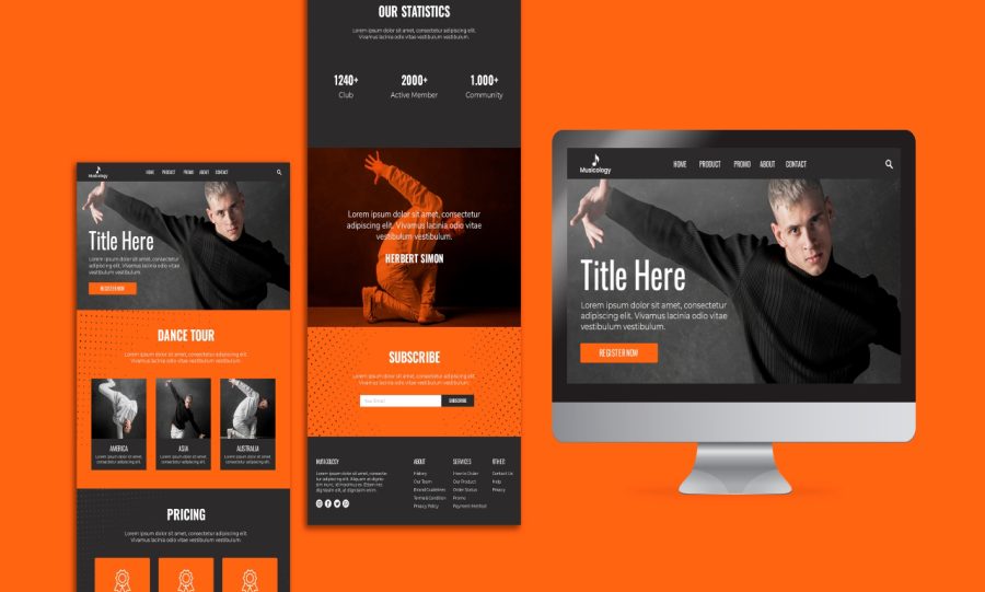 I will do responsive web design and front end web development for full website