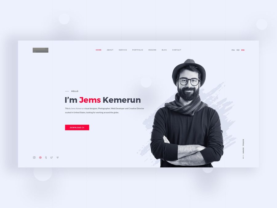 I will Design and Develop Your Personal Portfolio Resume website