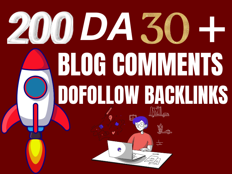 I will manually provide 200 blog comments to high authority websites 