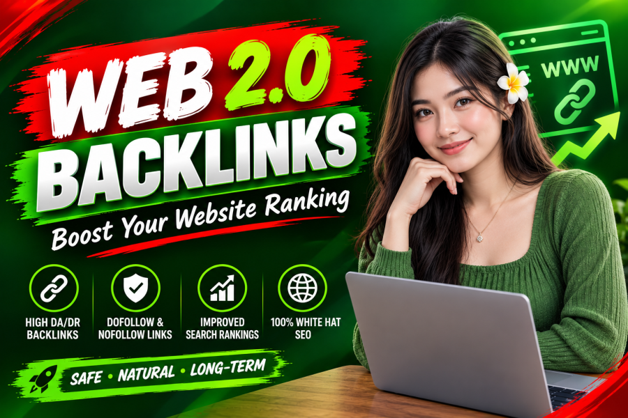 Get premium quality 120 Web 2.0 backlinks