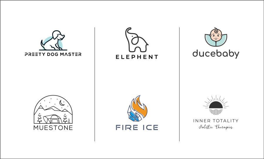 I will do minimalist and flat logo design