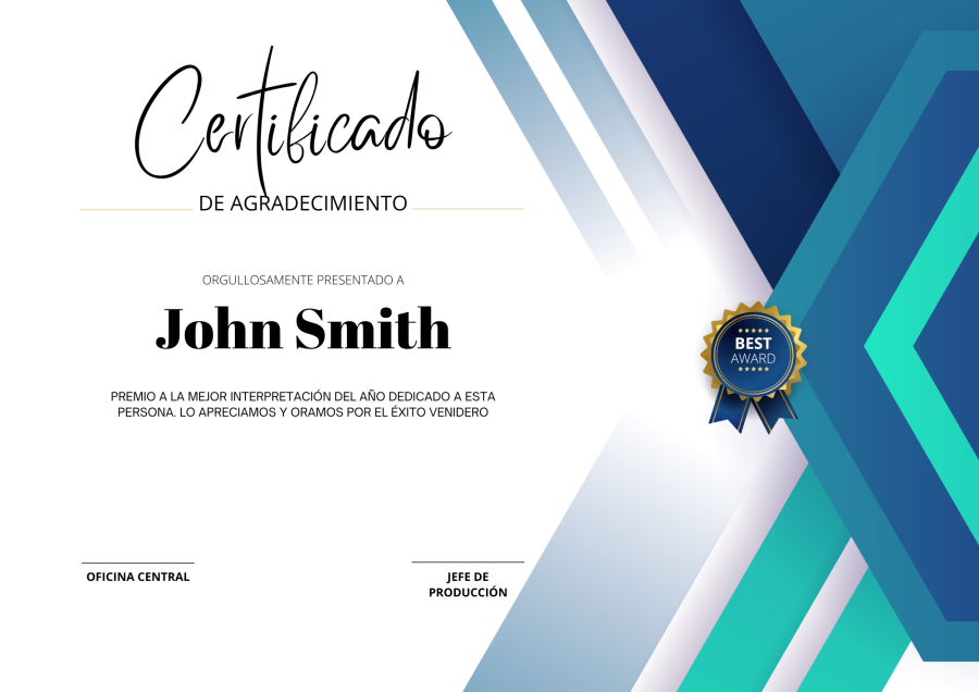 I will design any kind of certificate in any language