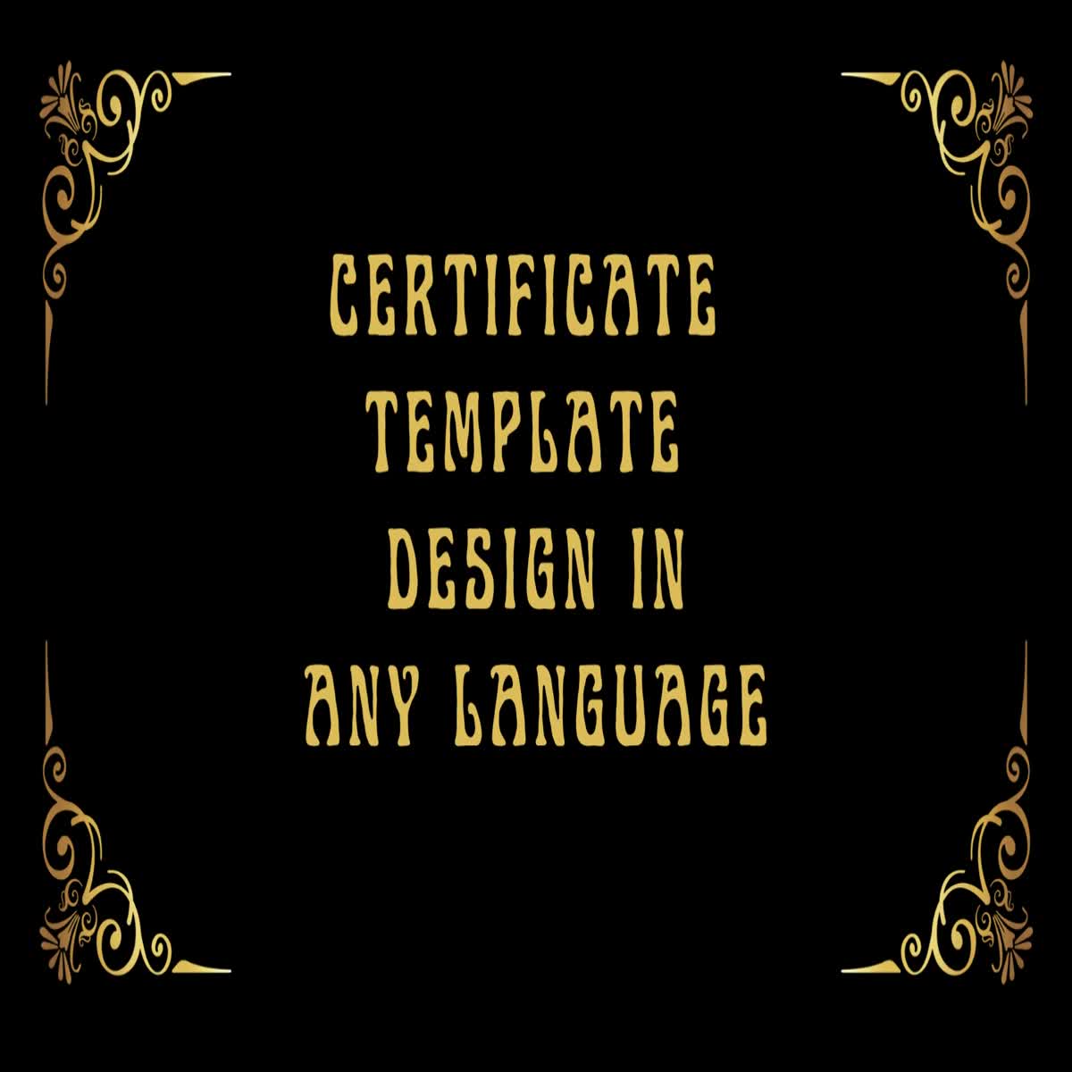 I will design any kind of certificate in any language