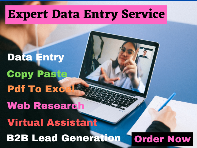 I will do fastest data entry, virtual assistant, web research, copy paste and typing