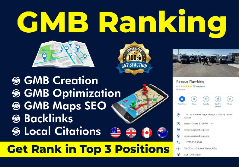 I will optimize google my business listing for local SEO top gmb ranking