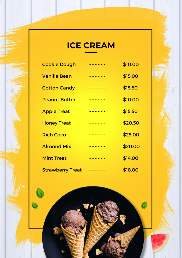 I will design an attractive and unique food menu, restaurant menu and other types of menu