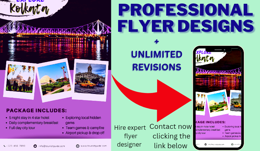 I will design professional flyer, posters and brochure