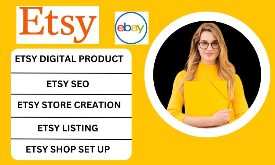 I will etsy shop set up, etsy digital product, etsy seo, etsy store creation, etsy listing