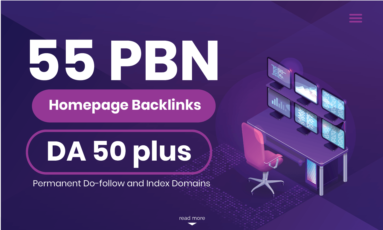 55 PBN backlinks da50 permanent, do-follow, index domain