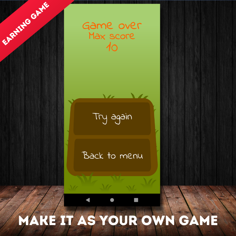 I will make a finger and tapping earning game for you
