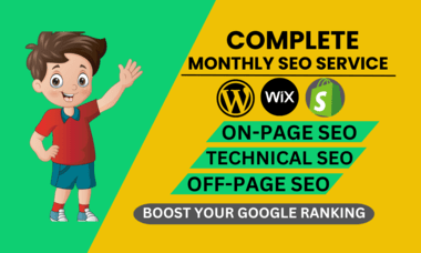 provide complete monthly SEO service, manual backlinks for google ranking