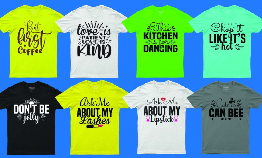 I will design a custom awesome typography t shirt design, merchandise design