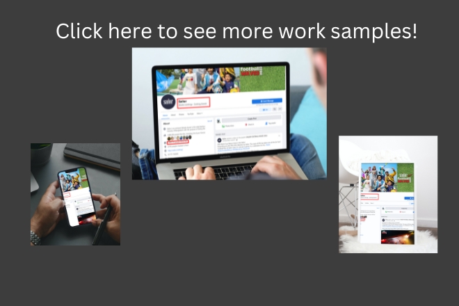 Set up a business page and professional Facebook optimization for you