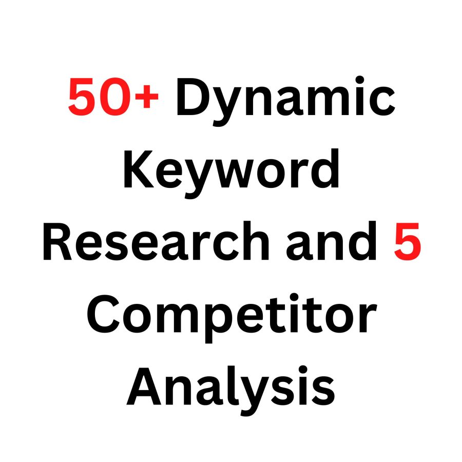 I will provide the best SEO keyword research and competitor analysis for your website.