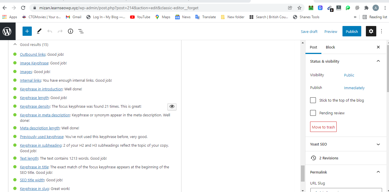 I will do On Page SEO with Yoast and Rank Math plugin 