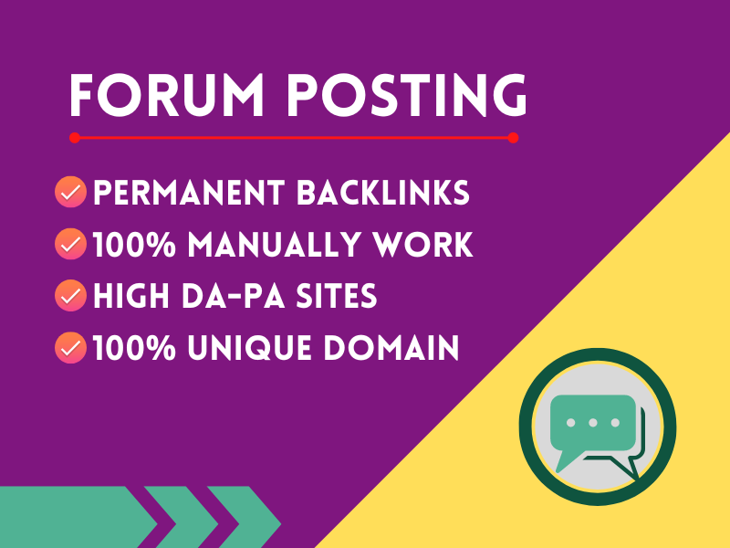 I will manually provide 70 Forum posting to high quality websites 