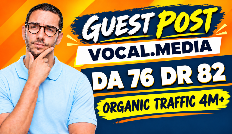 Write And Publish Guest Post on Vocal.Media Website DR 82