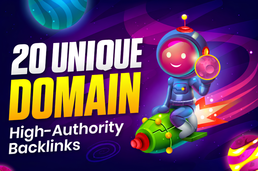 Rank 20 Unique Domain High Authority SEO Backlinks