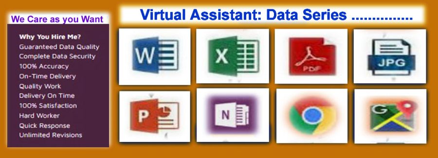 We can mange all of DATA Entry Series