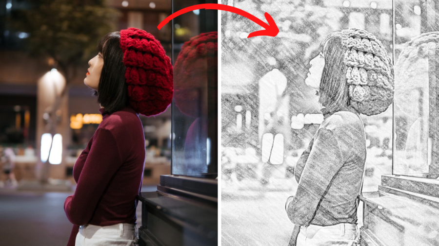 I will convert a photo to sketch