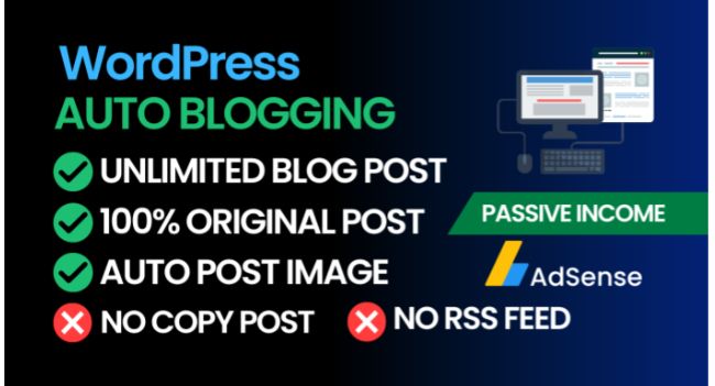 I Will Setup WordPress Auto Blogging With 100% Original Articles (Fully on Autopilot)