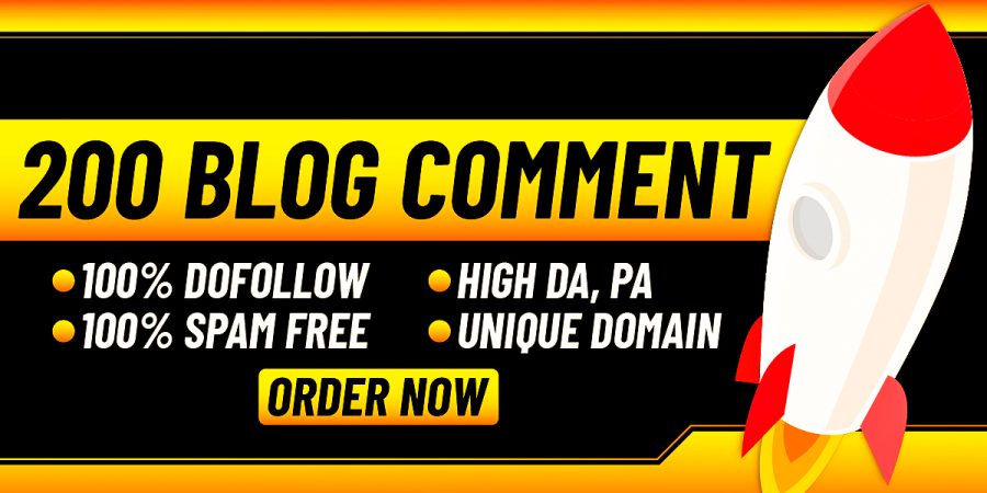 I do 200 unique blog comment high da pa dofollow backlinks