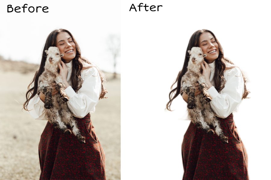 I will do background removal, photo editing