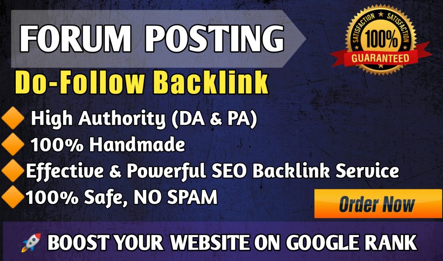50 High DA Forum Posting Backlinks DoFollow Links for Fast Google Ranking 2026