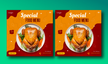 I will design creative awesome restaurant menu food poster