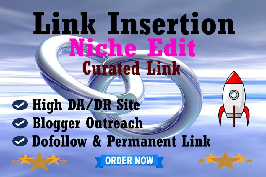 Curated Link, Niche Edit DA 50, DR 40 link insertion Dofollow backlink for Websites ranking