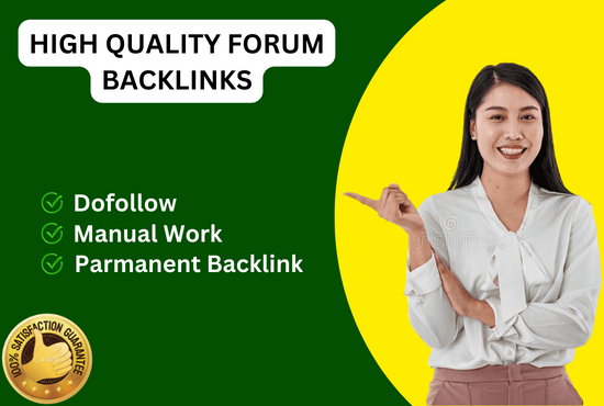 I will do 60 forum posting, unique domain dofollow forum backlinks
