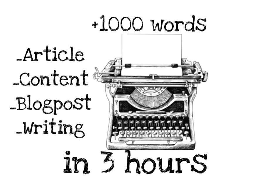 I will write +1000 words SEO Optimized well written article ,post blog and content in 3 hours