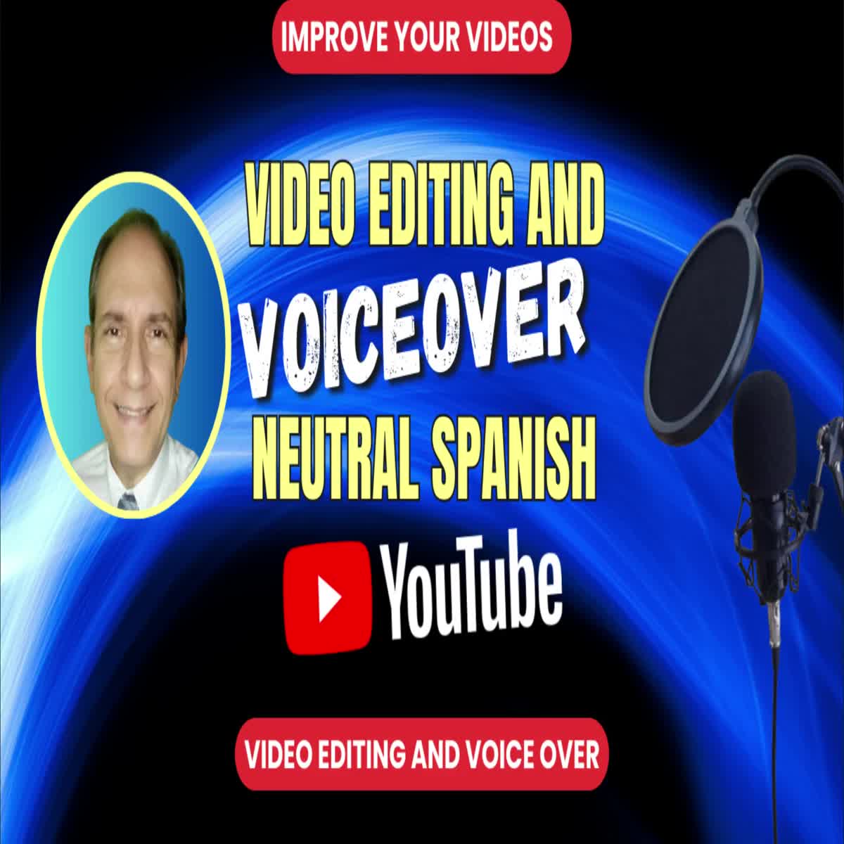 I will record a voice over in neutral Spanish for YouTube videos and other projects 